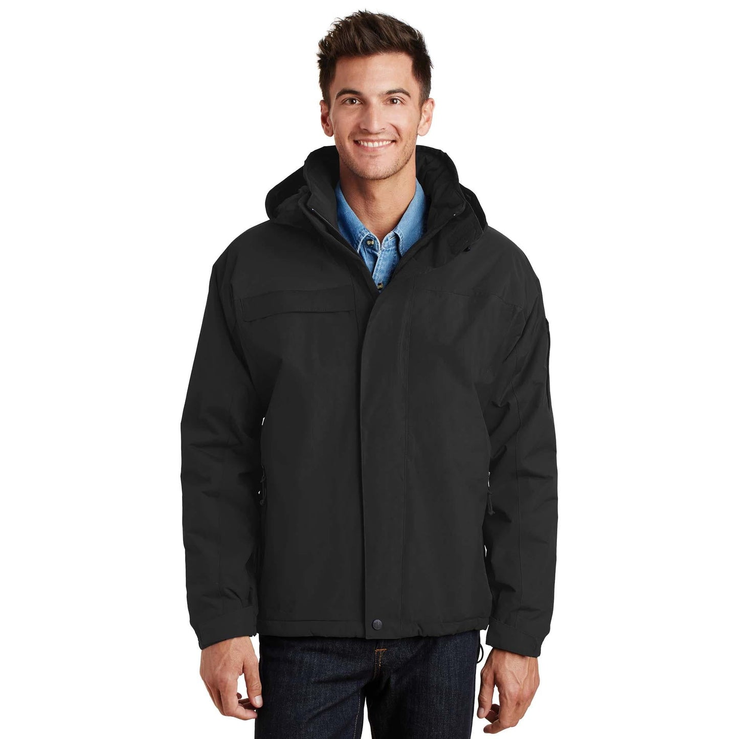 Black/Black Jacket - Port Authority - Waterproof Design