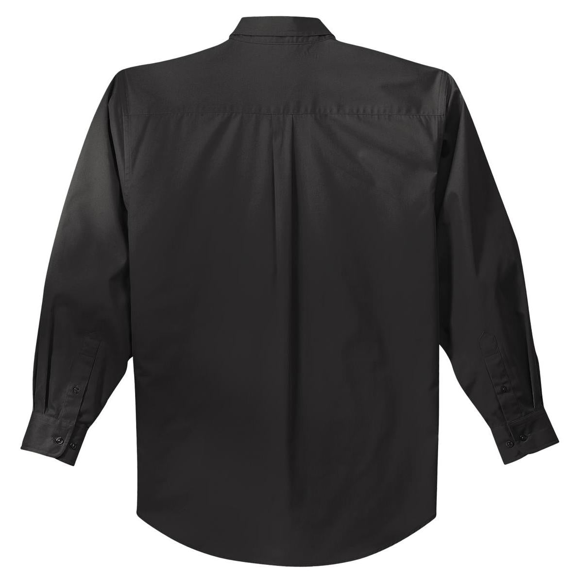Black/Light Stone Button Up Shirt - Port Authority - Easy Care