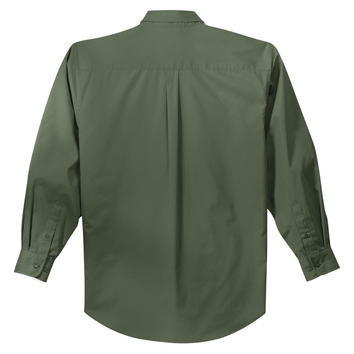 Black/Light Stone Button Up Shirt - Port Authority - Easy Care