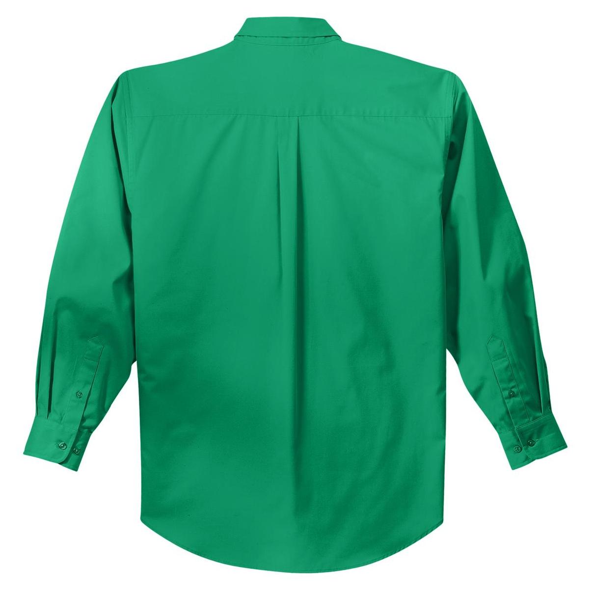 Black/Light Stone Button Up Shirt - Port Authority - Easy Care