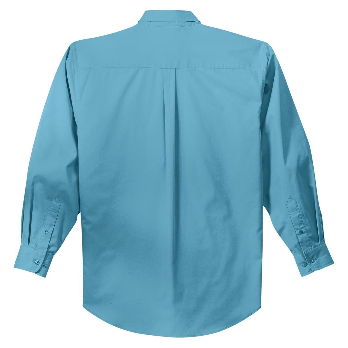 Black/Light Stone Button Up Shirt - Port Authority - Easy Care