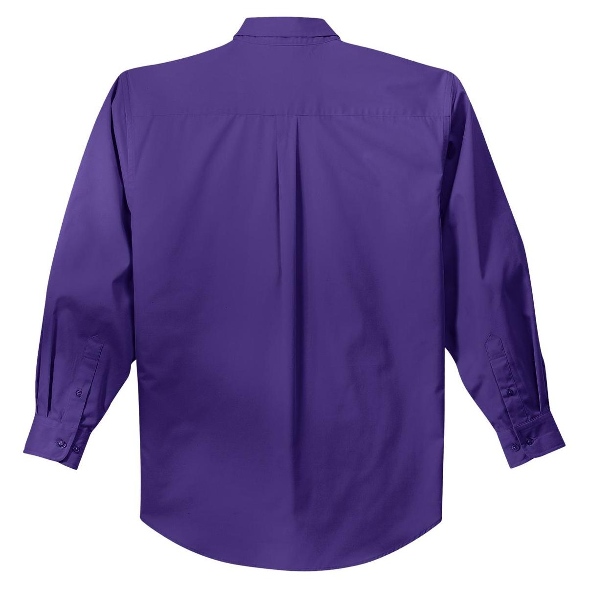Black/Light Stone Button Up Shirt - Port Authority - Easy Care