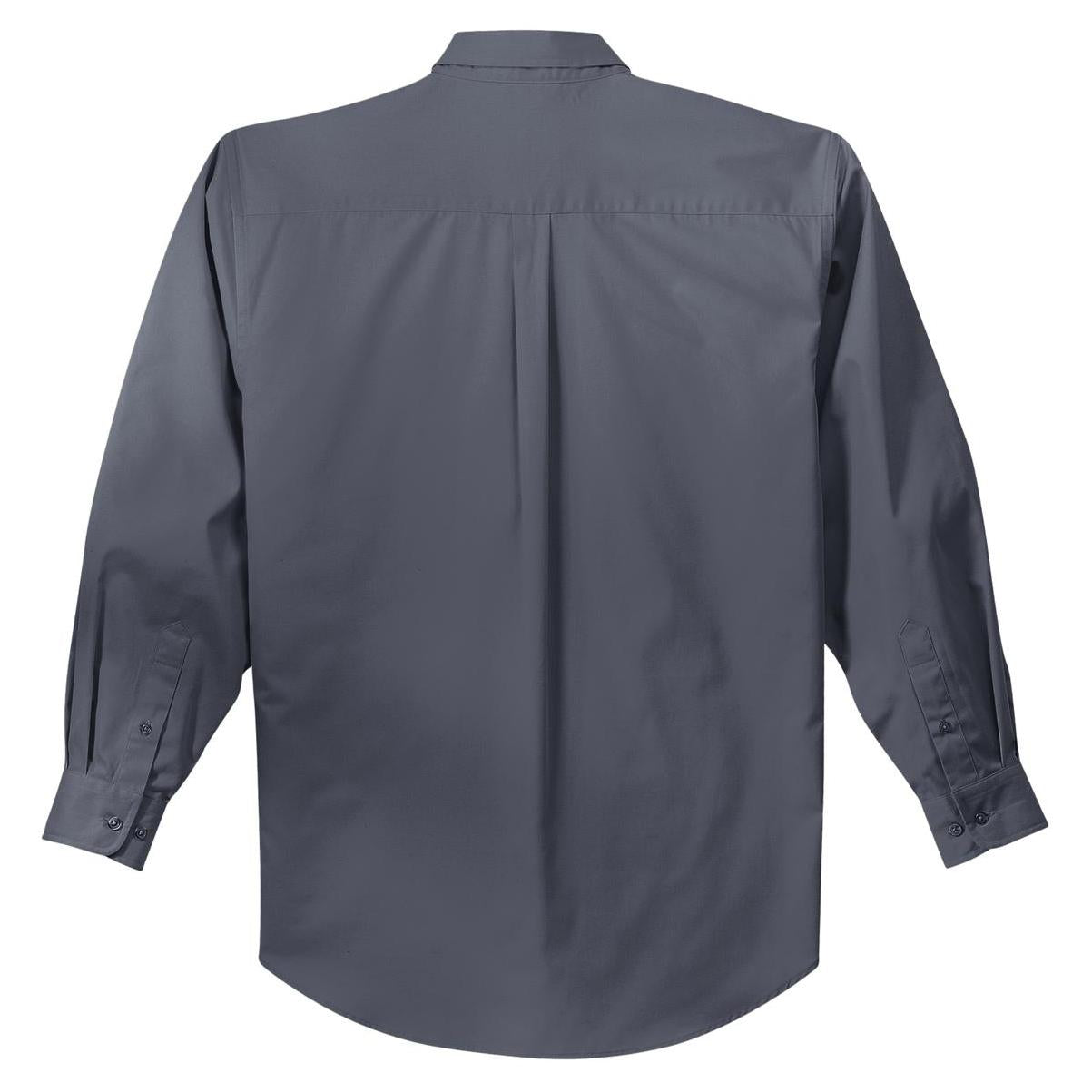 Black/Light Stone Button Up Shirt - Port Authority - Easy Care