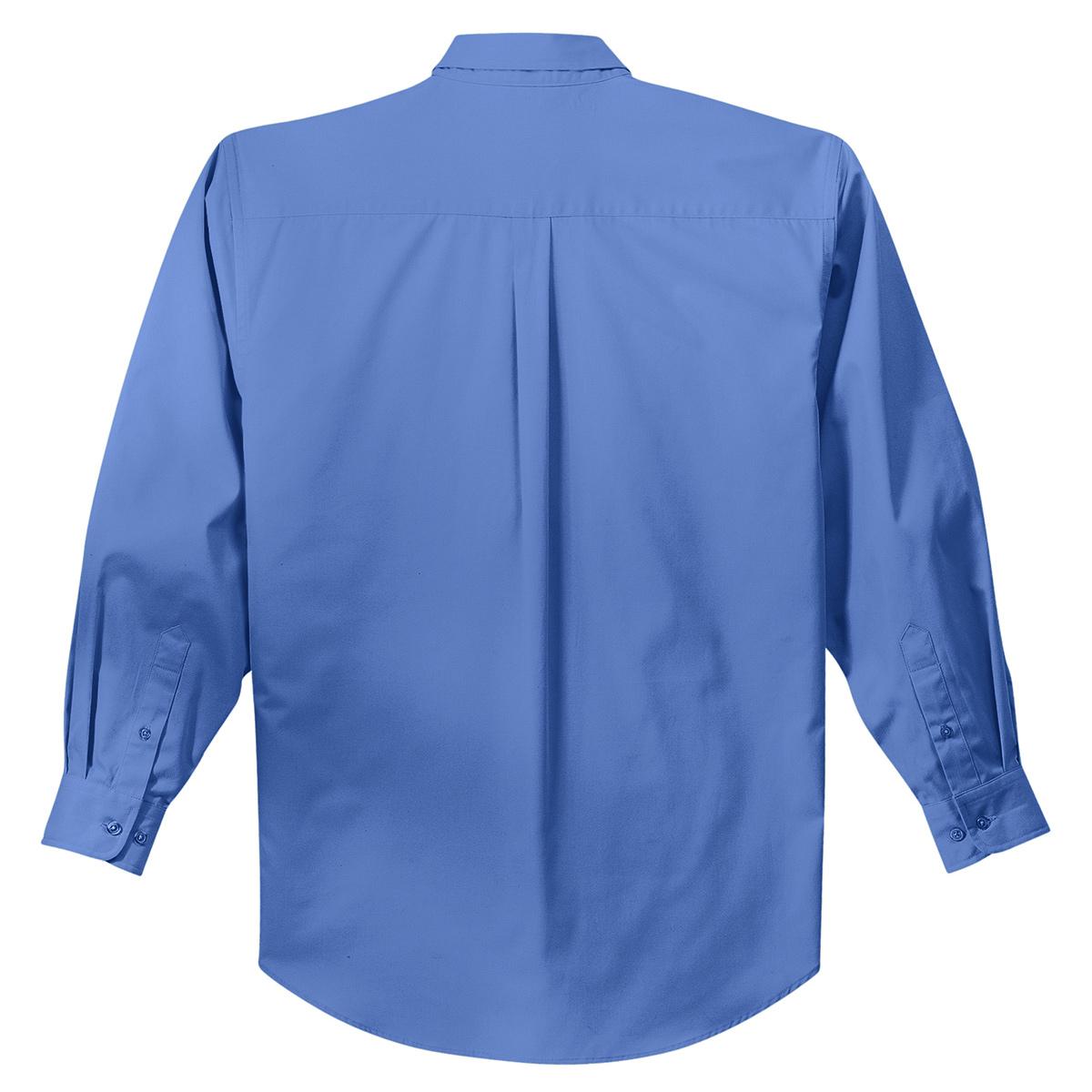 Black/Light Stone Button Up Shirt - Port Authority - Easy Care