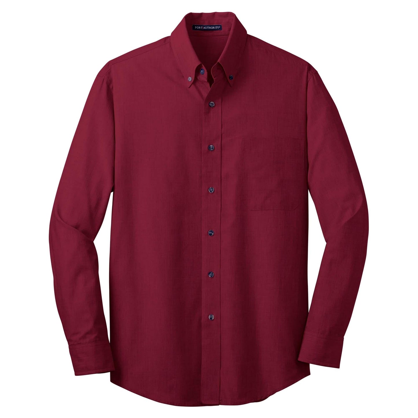 Chambray Blue Button Up Shirt - Port Authority - Easy Care