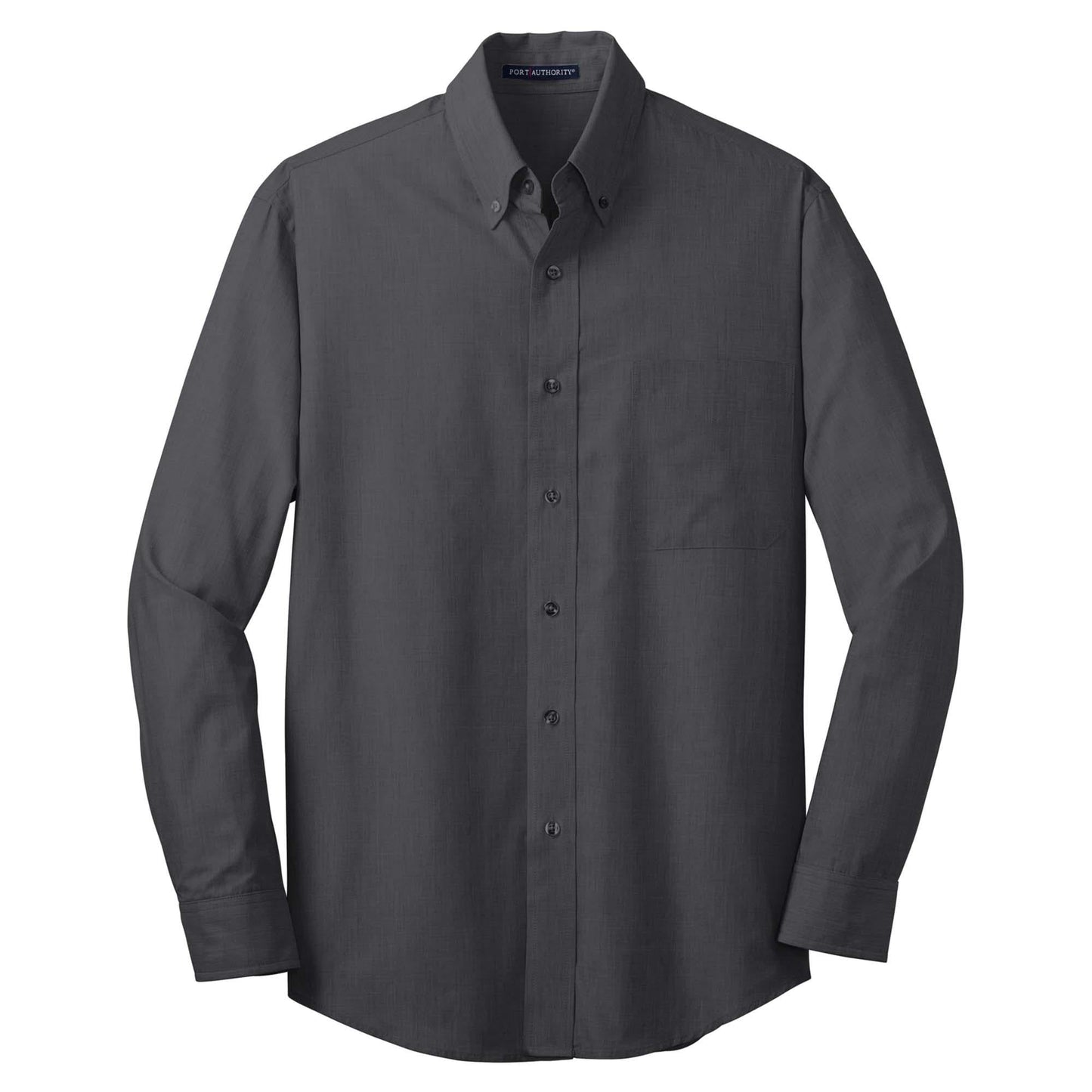 Chambray Blue Button Up Shirt - Port Authority - Easy Care