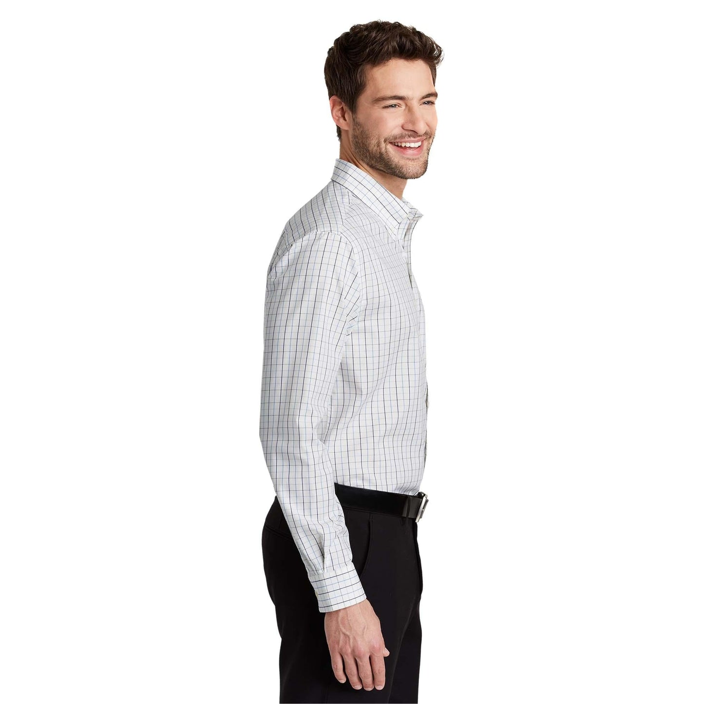 Blue/Navy Button Up Shirts - Port Authority - Easy Care