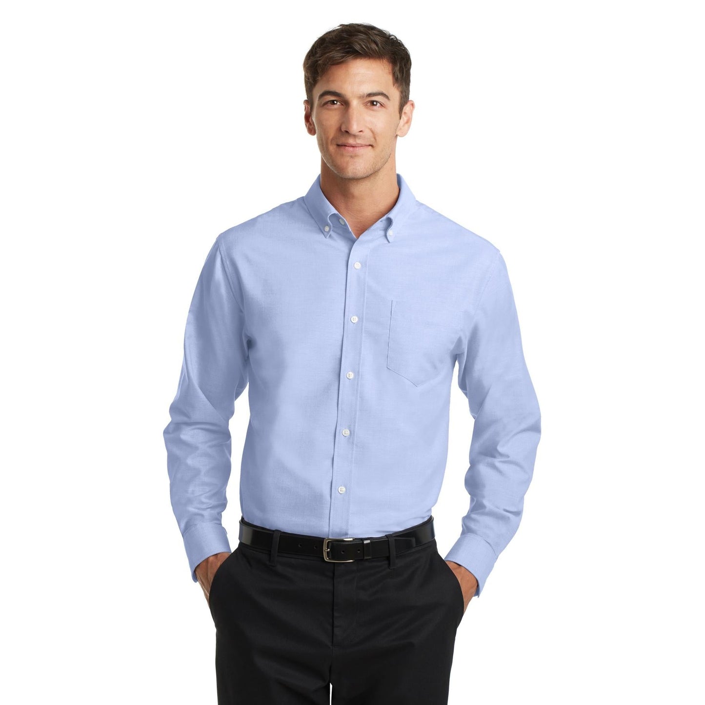 Black Button Up Shirt - Port Authority - Stain Resistant