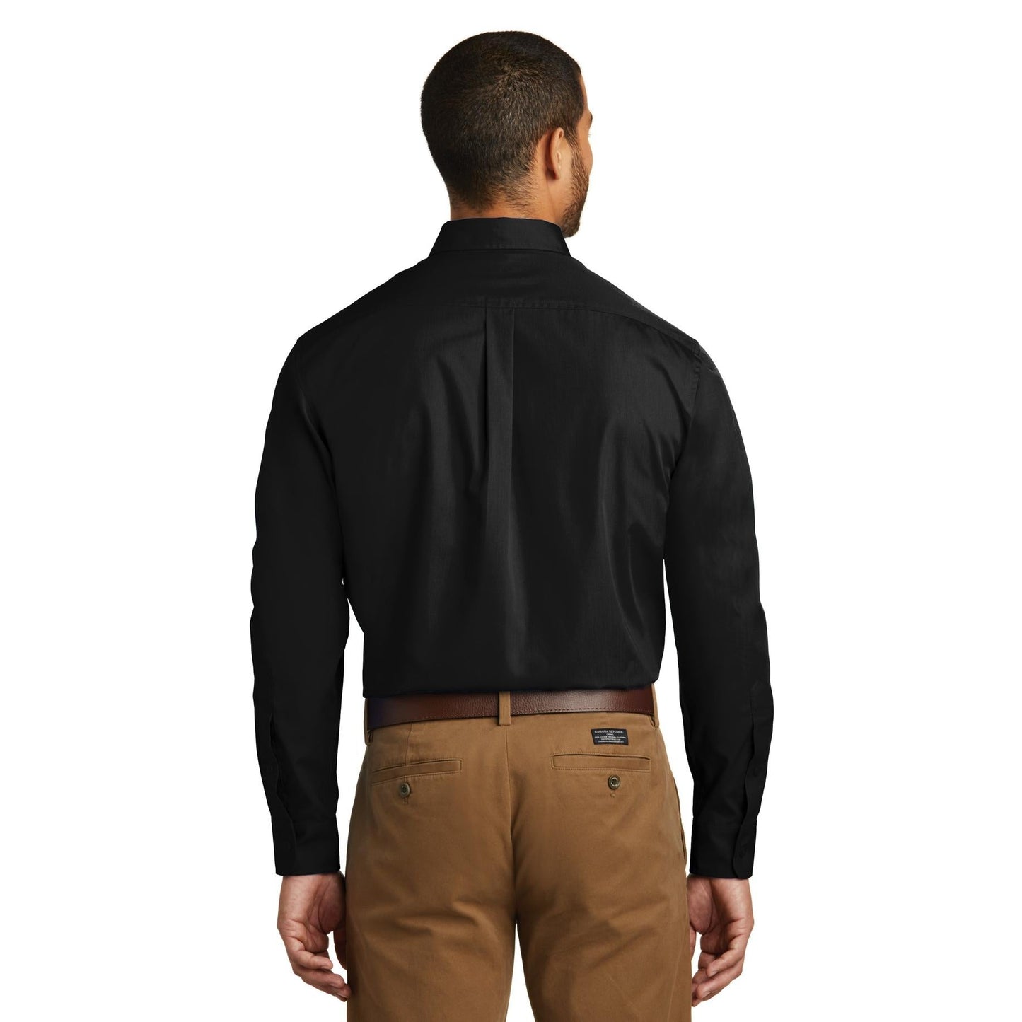 Deep Black Button Up Shirt - Port Authority - Comfortable