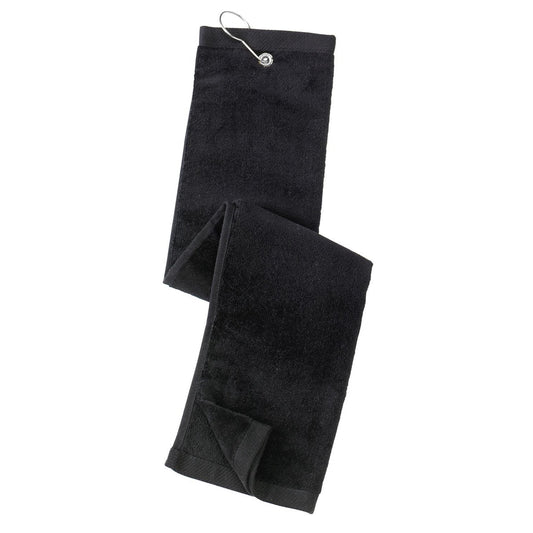 Black Golf Towels - Port Authority - Soft Velour