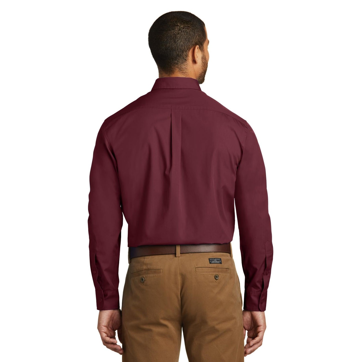 Deep Black Button Up Shirts - Port Authority - Lightweight