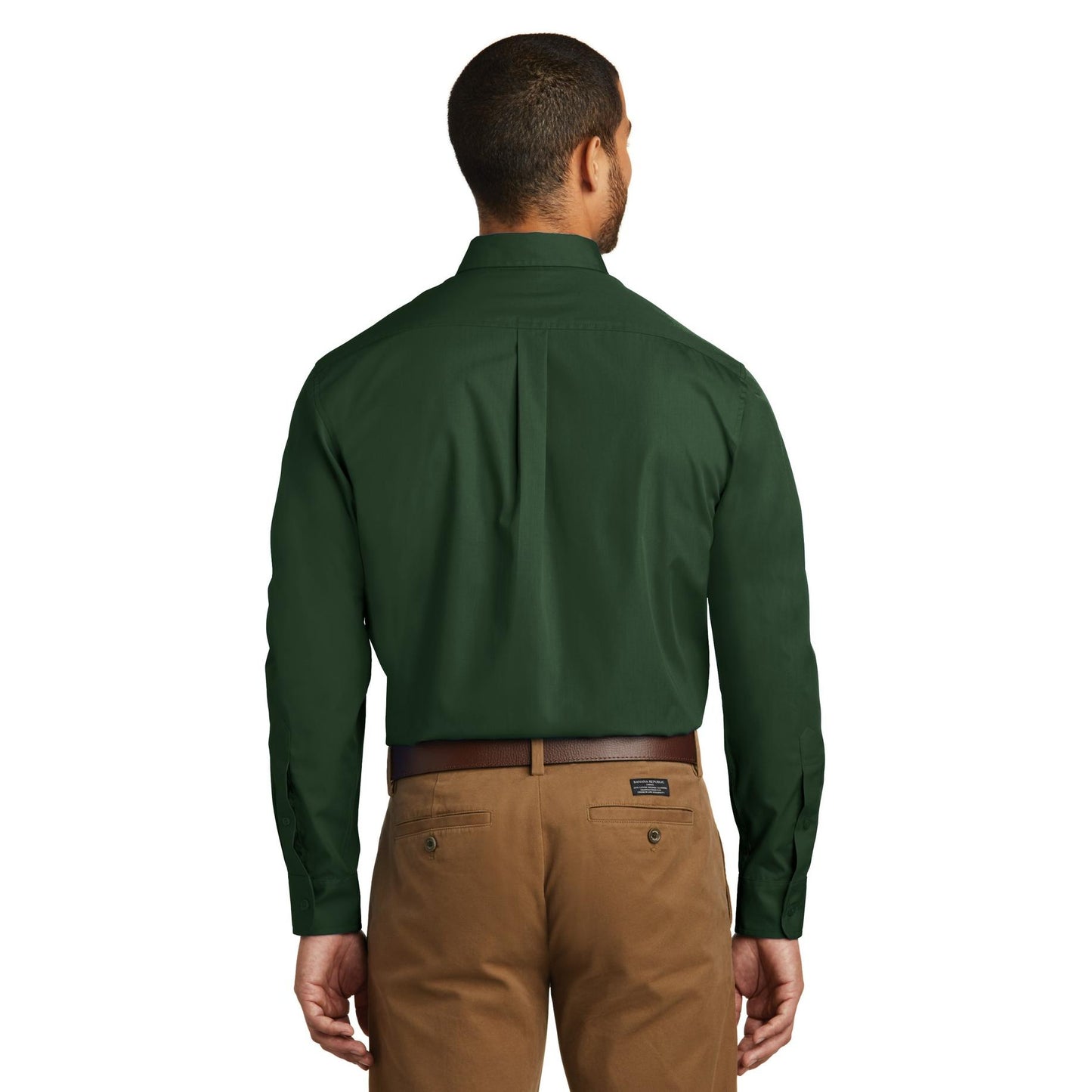Deep Black Button Up Shirts - Port Authority - Lightweight