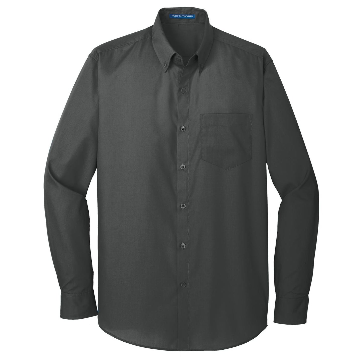 Deep Black Button Up Shirts - Port Authority - Lightweight