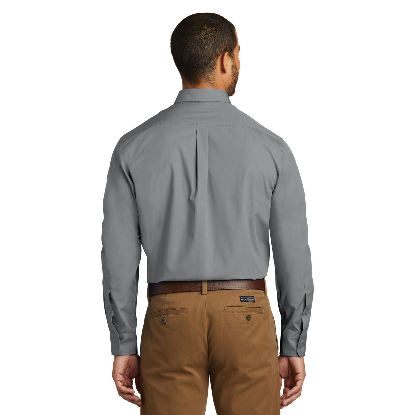 Deep Black Button Up Shirts - Port Authority - Lightweight