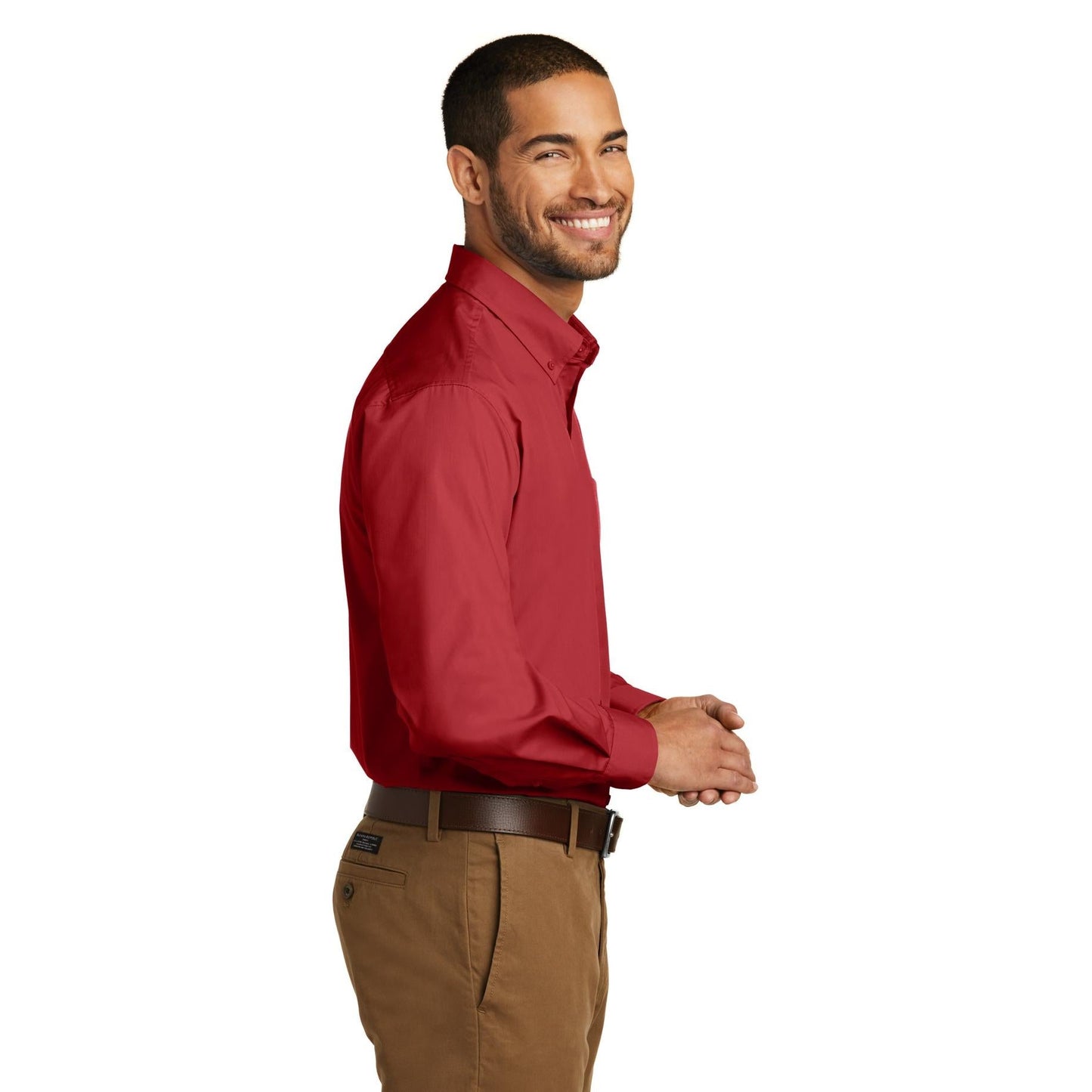 Deep Black Button Up Shirts - Port Authority - Lightweight