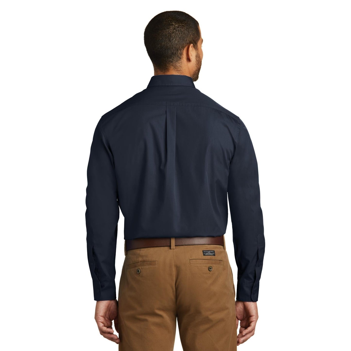 Deep Black Button Up Shirts - Port Authority - Lightweight