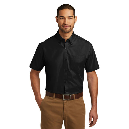 Deep Black Button Up Shirts - Port Authority - Easy Care