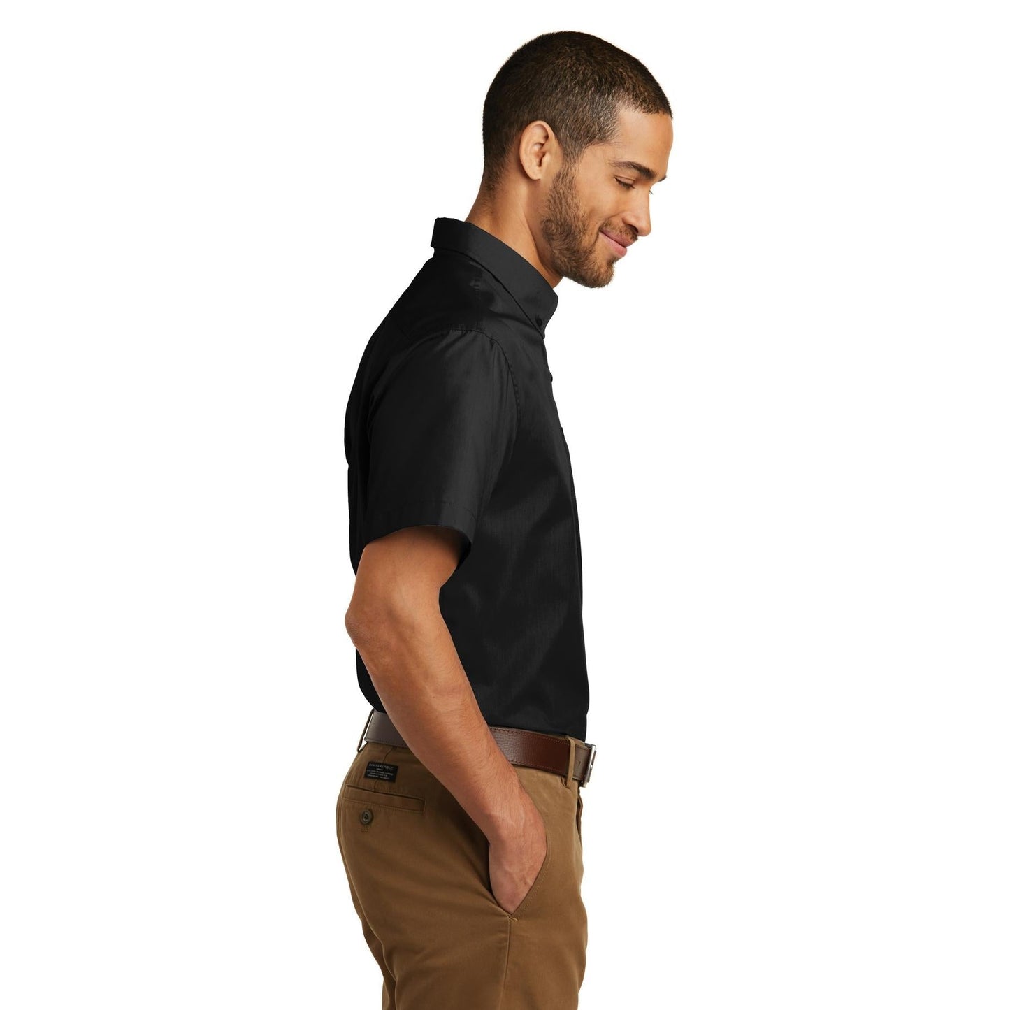 Deep Black Button Up Shirts - Port Authority - Easy Care