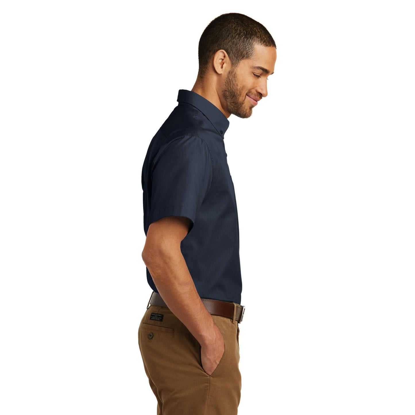 Deep Black Button Up Shirts - Port Authority - Easy Care