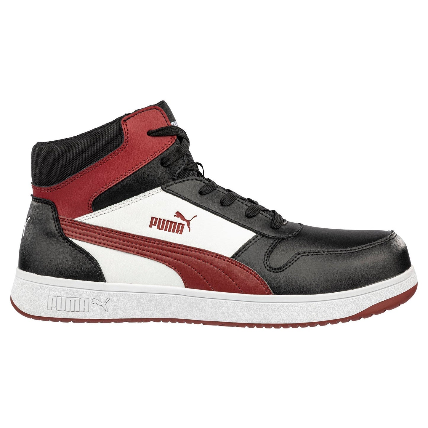 Black/White/Red Work Shoes - PUMA Safety - Composite Toe