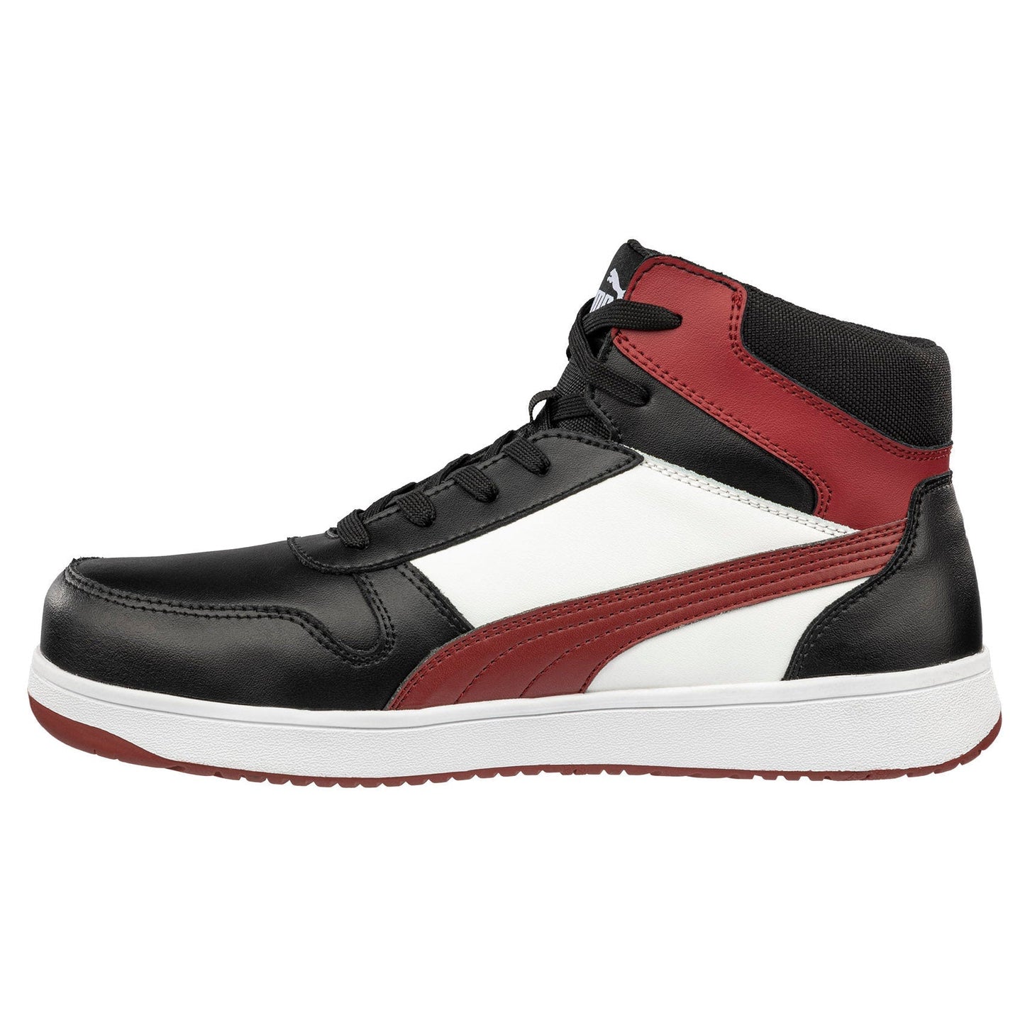Black/White/Red Work Shoes - PUMA Safety - Composite Toe