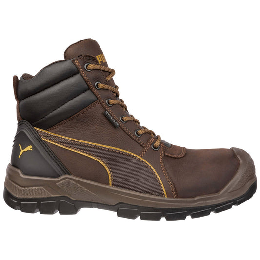 Brown Work Shoes - PUMA Safety - Steel Toe Comfort