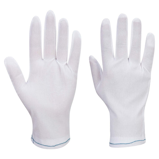 White Inspection Gloves - Portwest - Lightweight Nylon