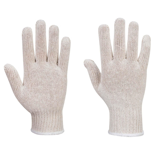 White String Knit Gloves - Portwest - Durable Liner