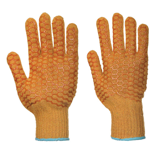 Orange String Knit Gloves - Portwest - Durable Grip