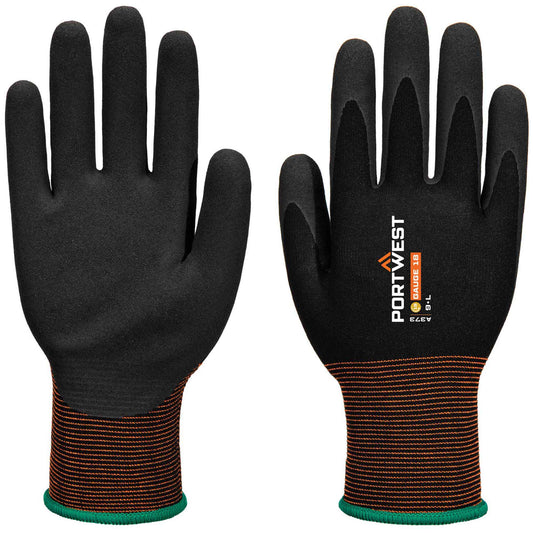 Black String Knit Gloves - Portwest - Comfortable Fit