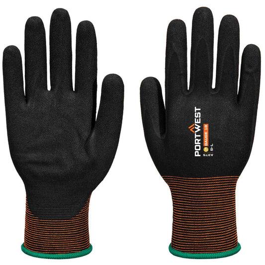 Black String Knit Gloves - Portwest - Comfortable Fit