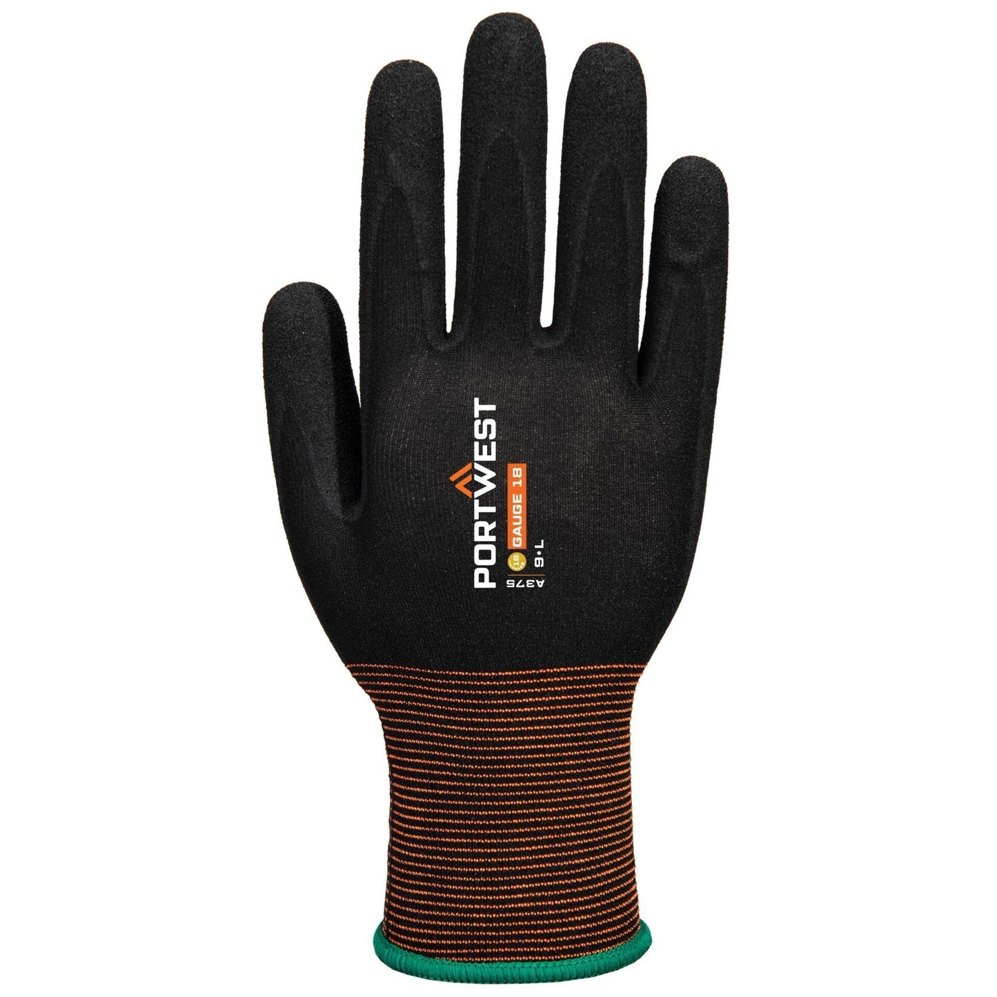Black String Knit Gloves - Portwest - Comfortable Fit