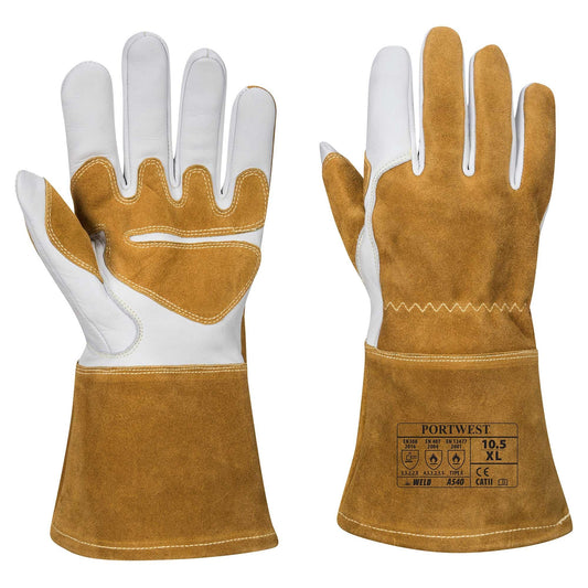 Brown Leather Gloves - Portwest - Heavy Duty Protection