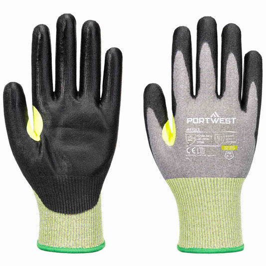 Gray/Black Cut Resistant Gloves - Portwest - Durable Design
