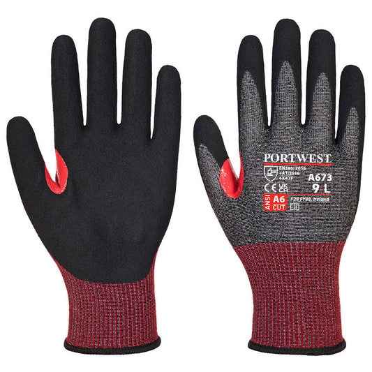 Black String Knit Gloves - Portwest - High Dexterity