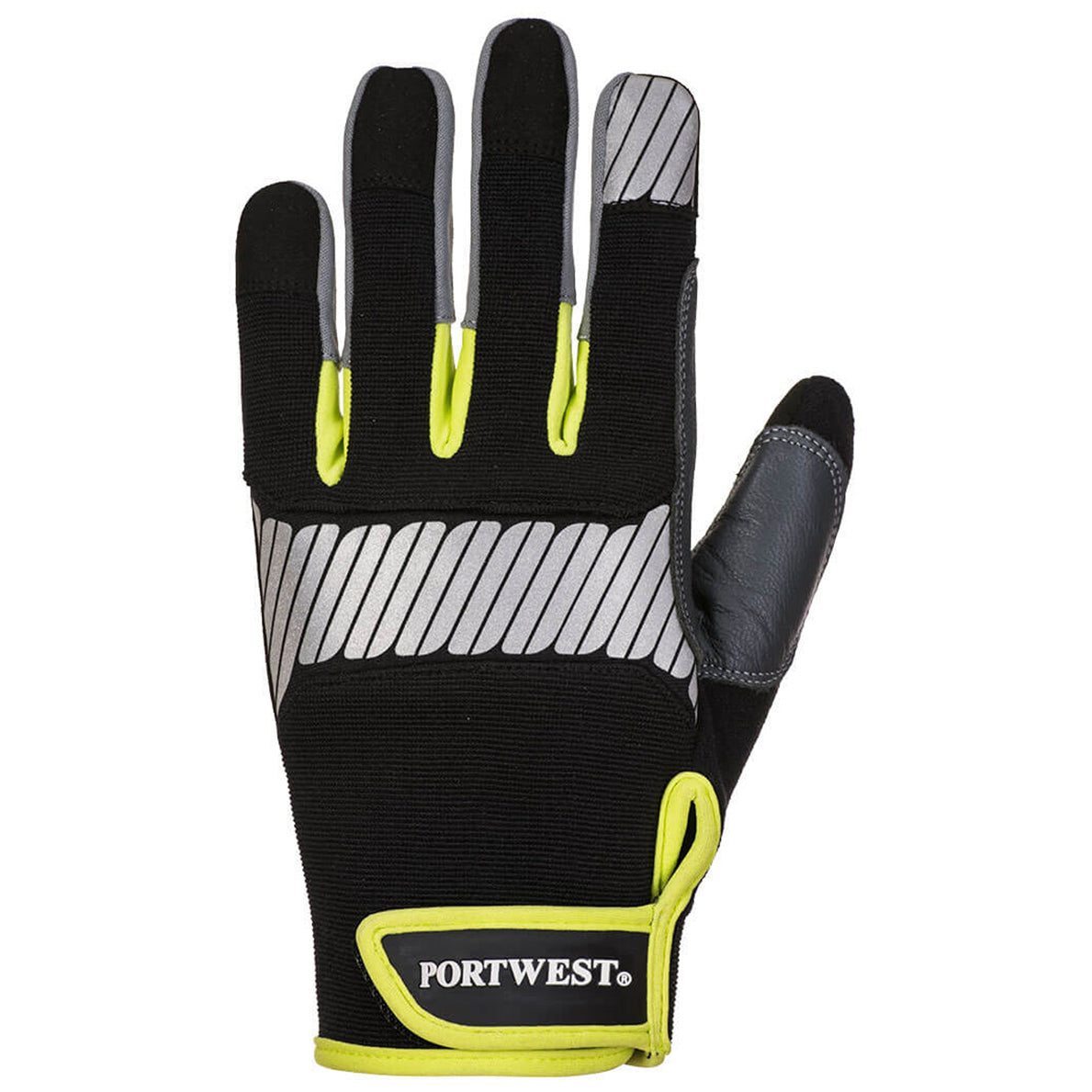 Black/Yellow Performance Gloves - Portwest - Durable Grip