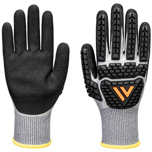 Gray Black Performance Gloves - Portwest - Waterproof Nitrile