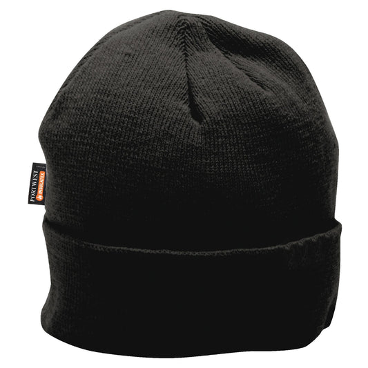Black Beanies - Insulated Knit Cap - Portwest - Warm Fabric