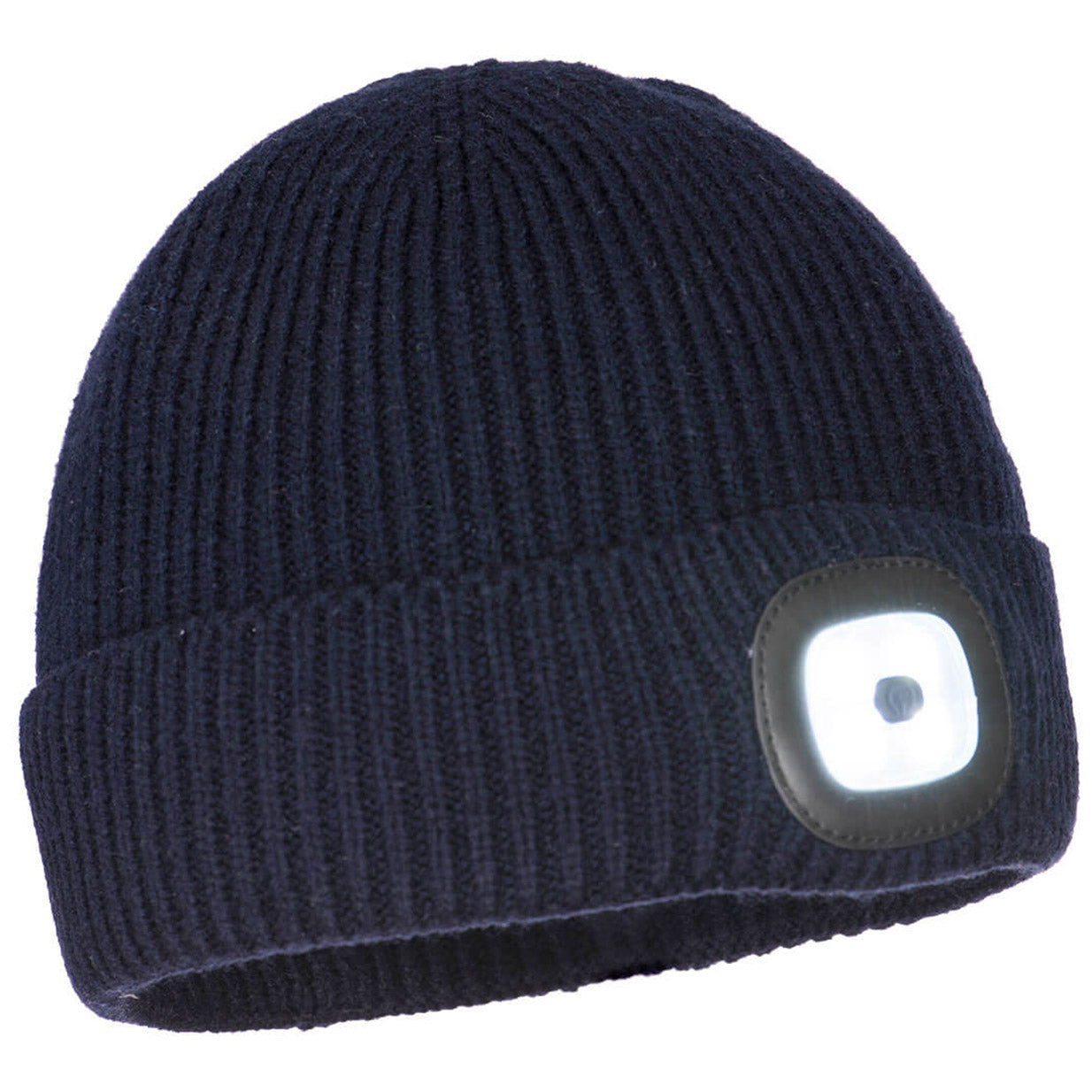 Blue Beanies - Portwest - Warm Acrylic with Light - LED Focus