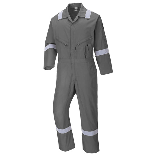 Gray Coveralls - Portwest - Durable Cotton Workwear