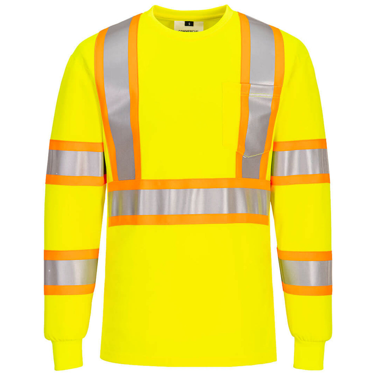 Orange Safety Shirt - Portwest - Moisture-Wicking Fabric
