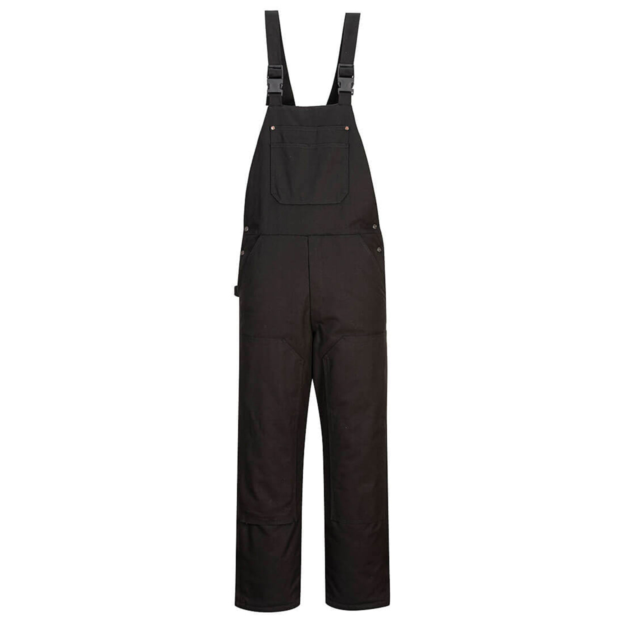 Black Quilted Overalls - Portwest - Durable Design