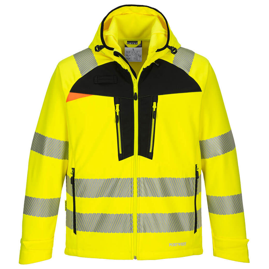 Orange/Black Safety Jacket - Portwest - Hi-Vis Softshell