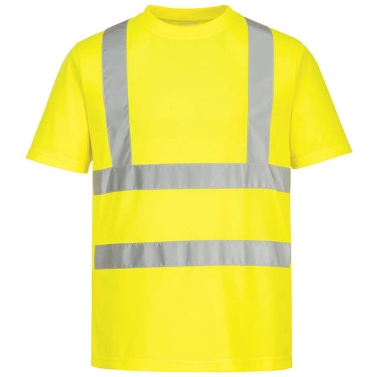 Yellow Safety Shirts - Portwest - Eco-Friendly T-Shirt