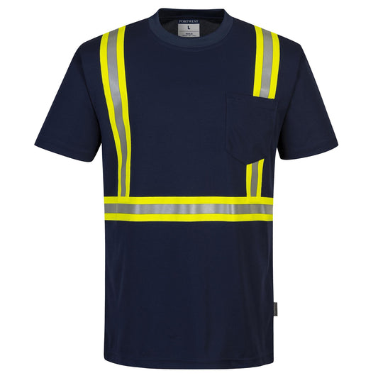 Blue Safety Shirt - Portwest - Moisture-Wicking Quality