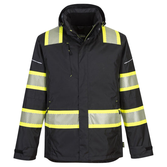 Black Safety Jacket - Portwest - Warm Insulation