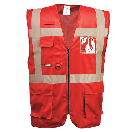 Red Safety Vests - Portwest - Executive Quality