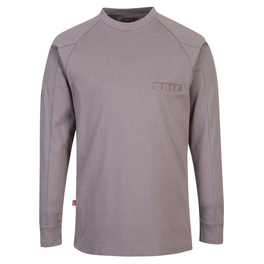 Grey T-Shirts - Portwest - Antistatic Crew Neck