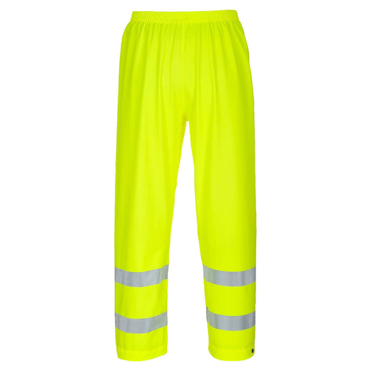 Yellow/Lime Rain Pants - Portwest - Flame Resistant