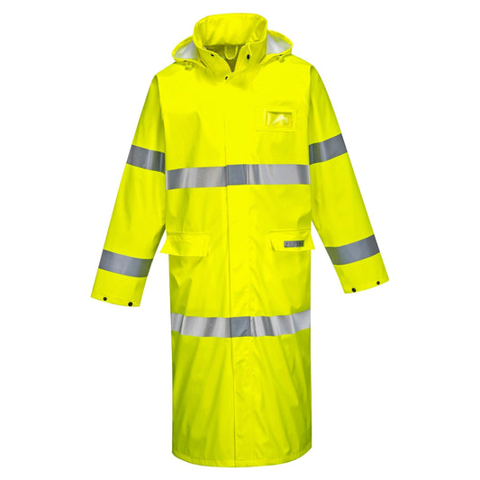 Yellow/Lime Raincoat - Portwest - Flame Resistant Comfort
